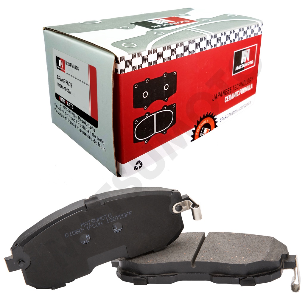 M284/M1108 Pastillas de Freno Cerámica Delanteras Nissan / Samsung / Suzuki