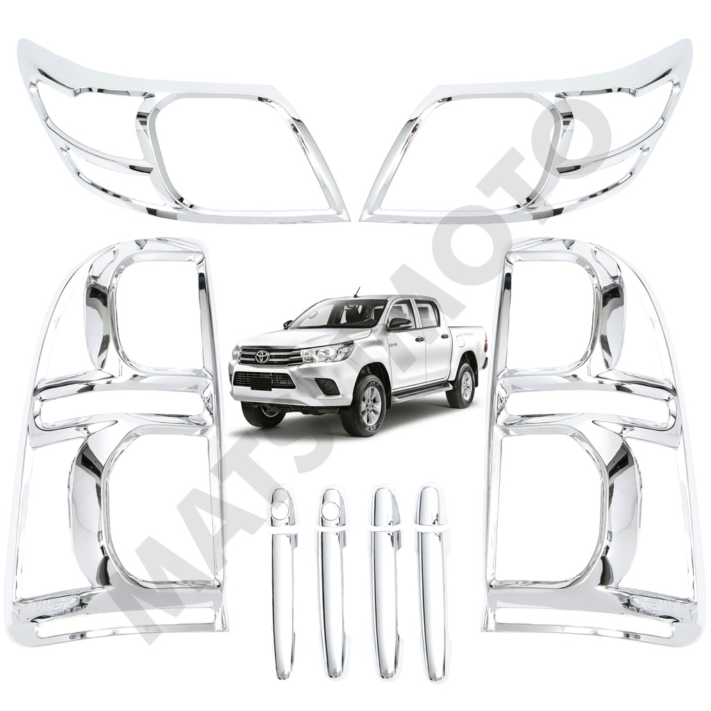 Kit Decorativo Exterior Cromo para Toyota Hilux Vigo (2012 - 2015)
