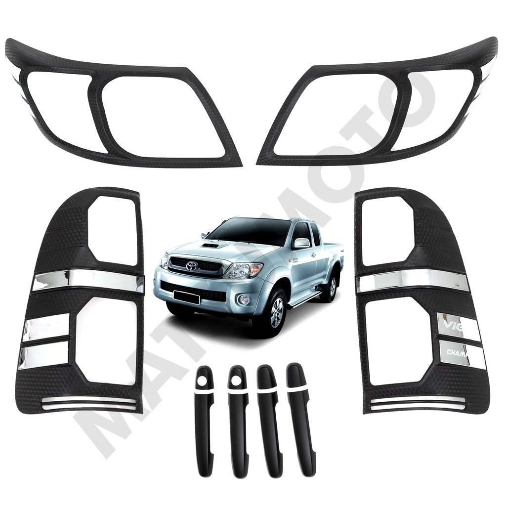 Kit Decorativo Exterior Black Edition para Toyota Hilux Vigo (2012 - 2015)