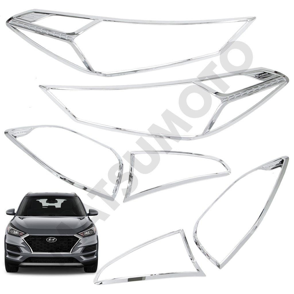 Kit Decorativo Exterior Cromo Hyundai Tucson (2019-2022) Sin manillas