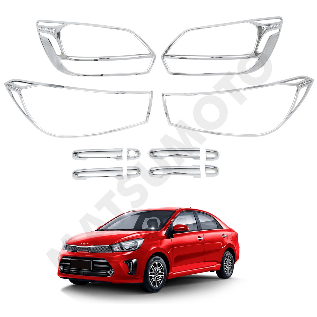 Kit Decorativo Exterior Cromo para Kia Soluto (2019 - 2022)