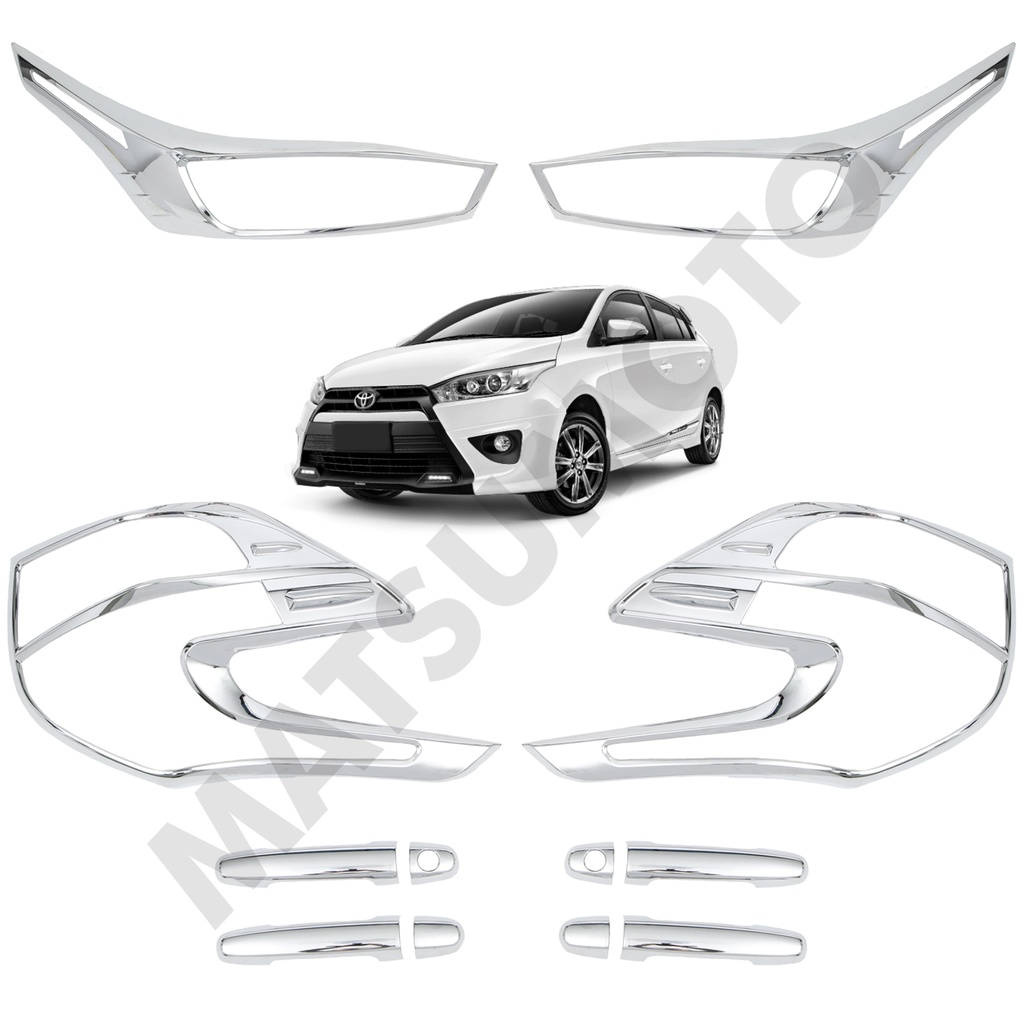 Kit Decorativo Exterior Cromo para Toyota Yaris Sport (2014 - 2017)
