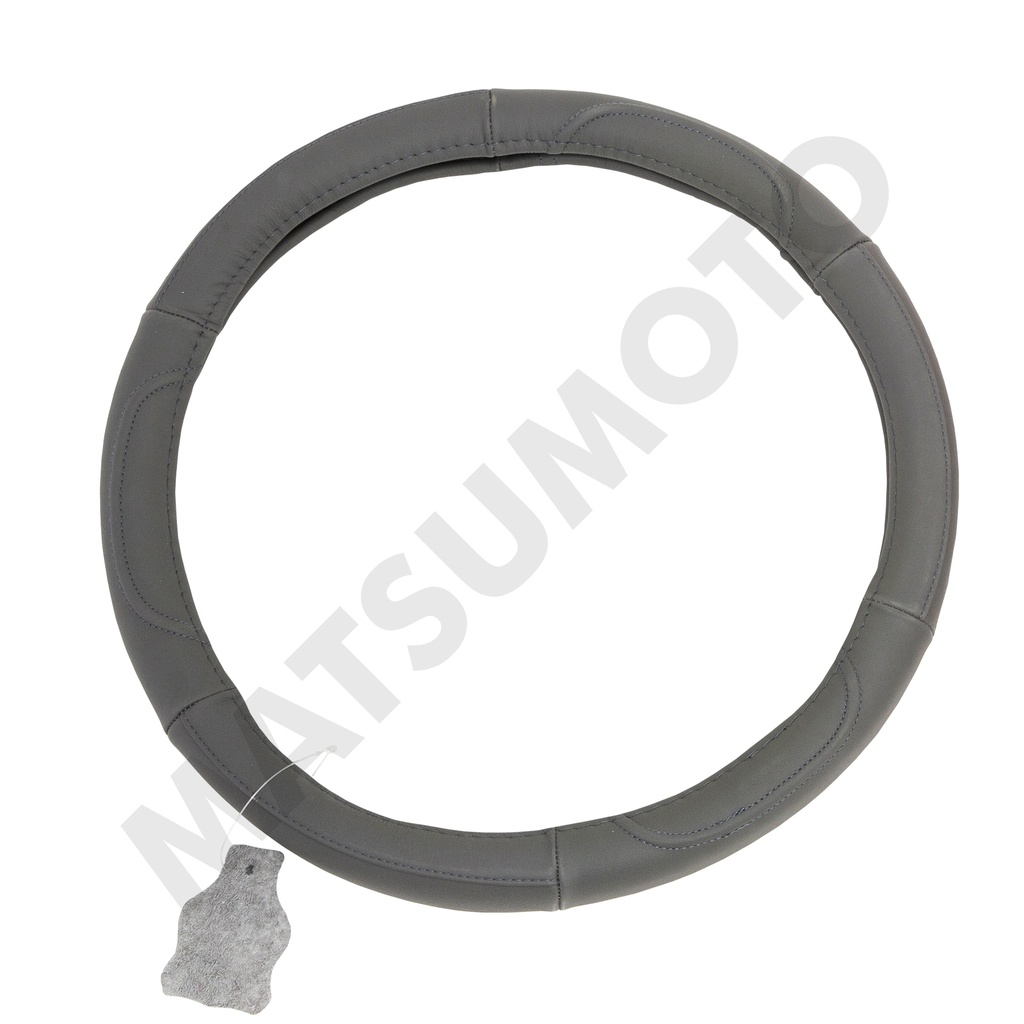 Cubre Volante de Cuero Talla: L Color: Gris