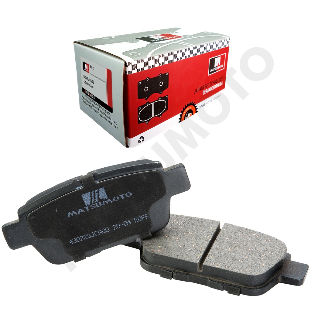 M1112 Pastillas de Freno Cerámica Traseras Honda Ridgeline (2005-2014)