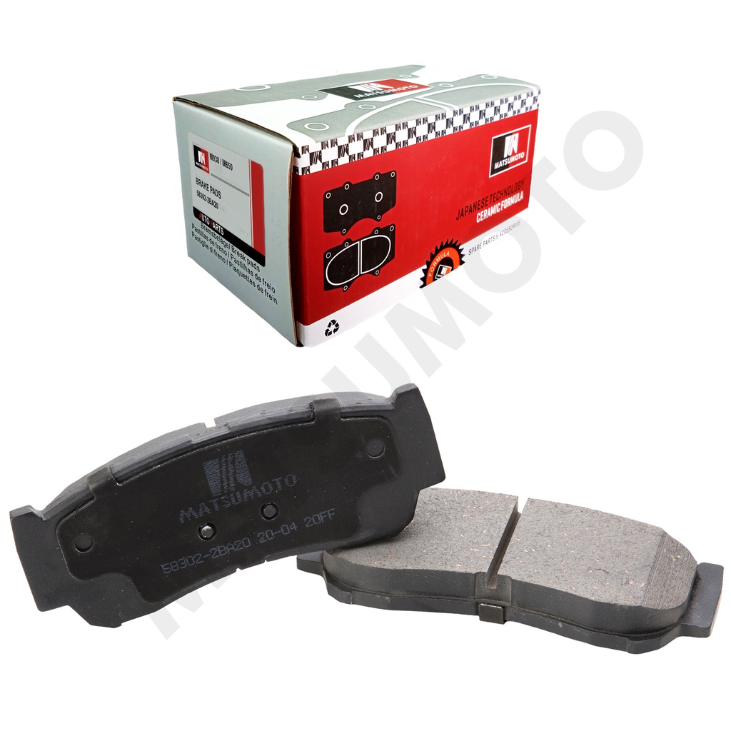 M938/M650 Pastillas de Freno Cerámica Traseras Hyundai / Kia / Maxus