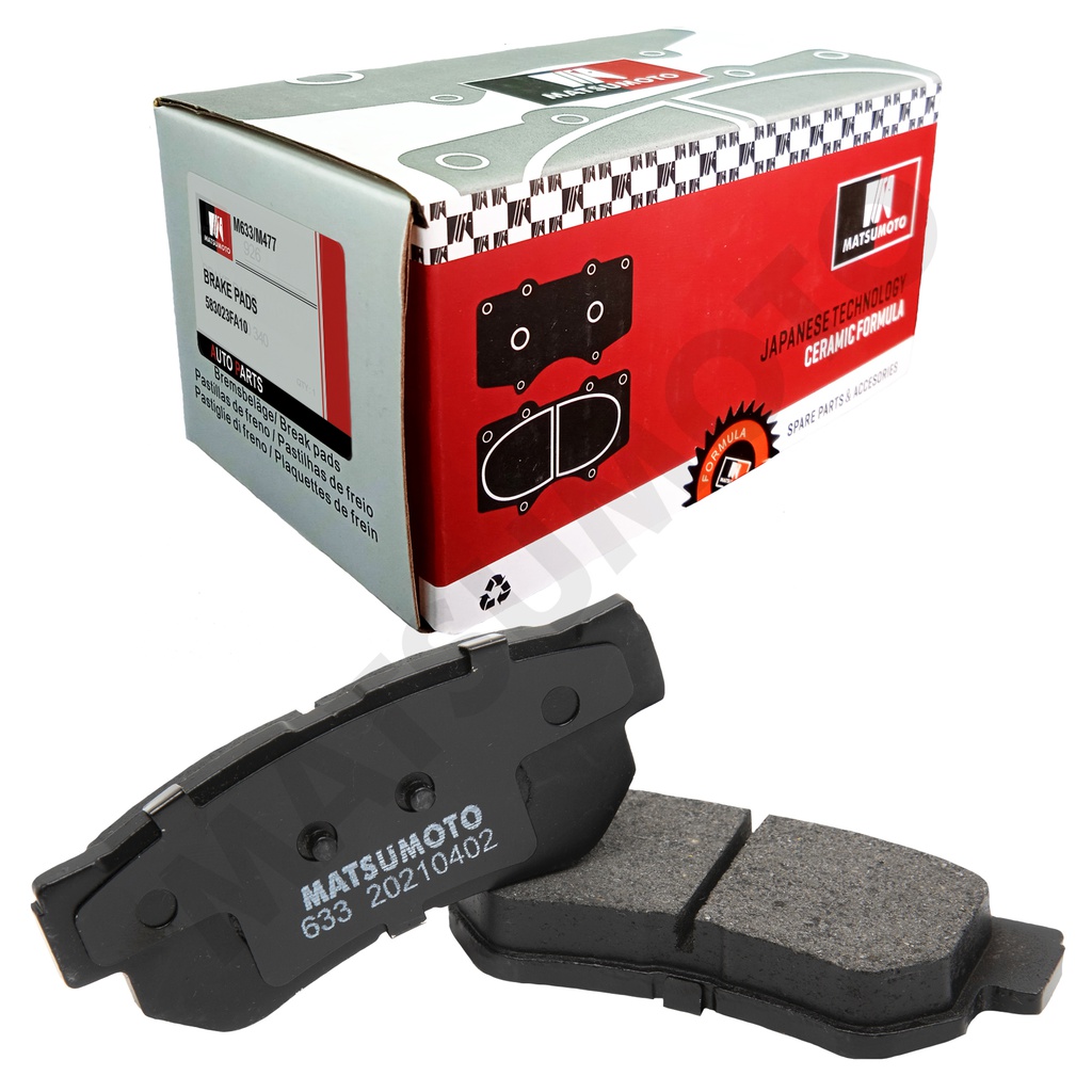 M633/M477 Pastillas de Freno Cerámica Traseras Hyundai / Kia / SsangYong / Dongfeng / GAC