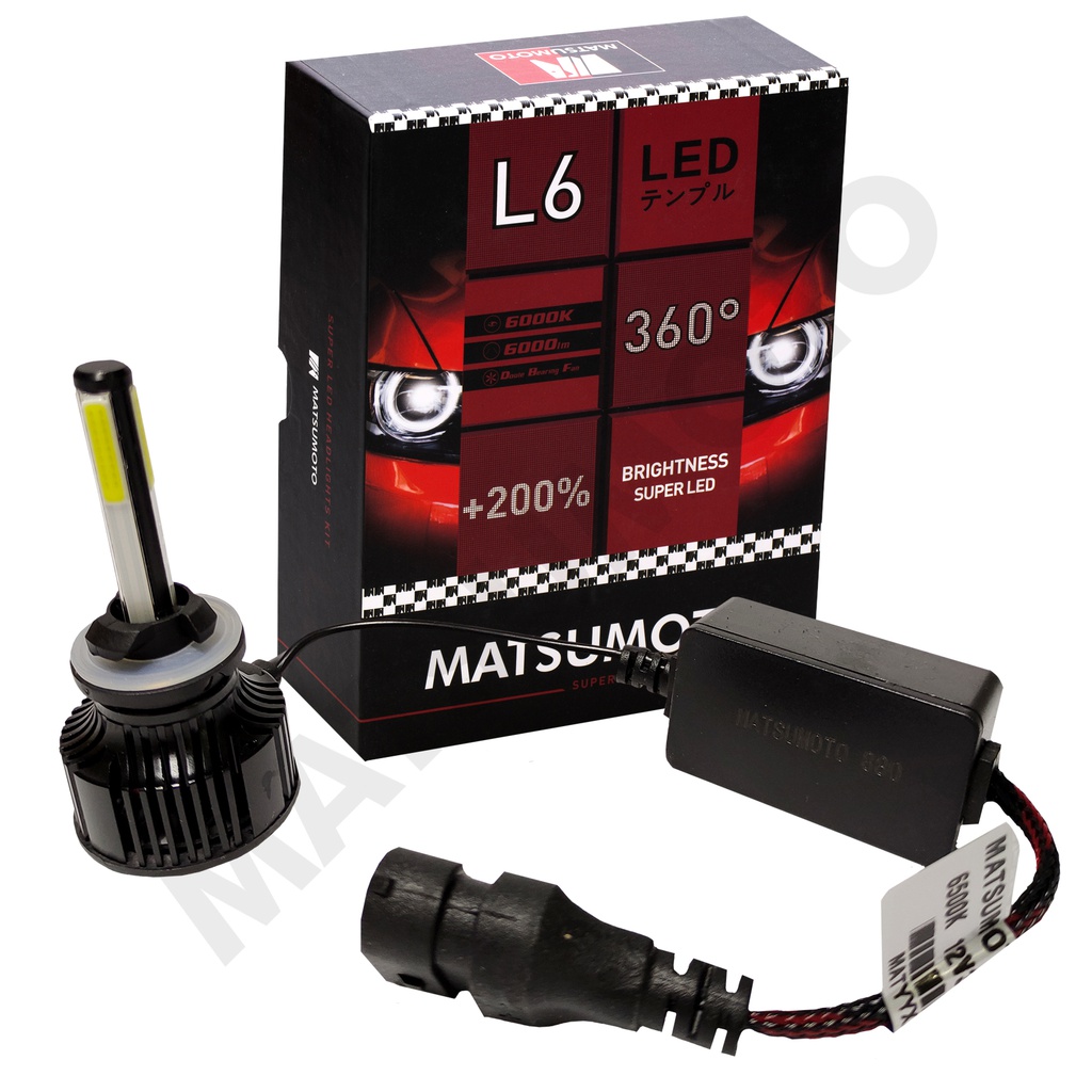 Set de Ampolletas LED L6 880 6000lm 360 Grados