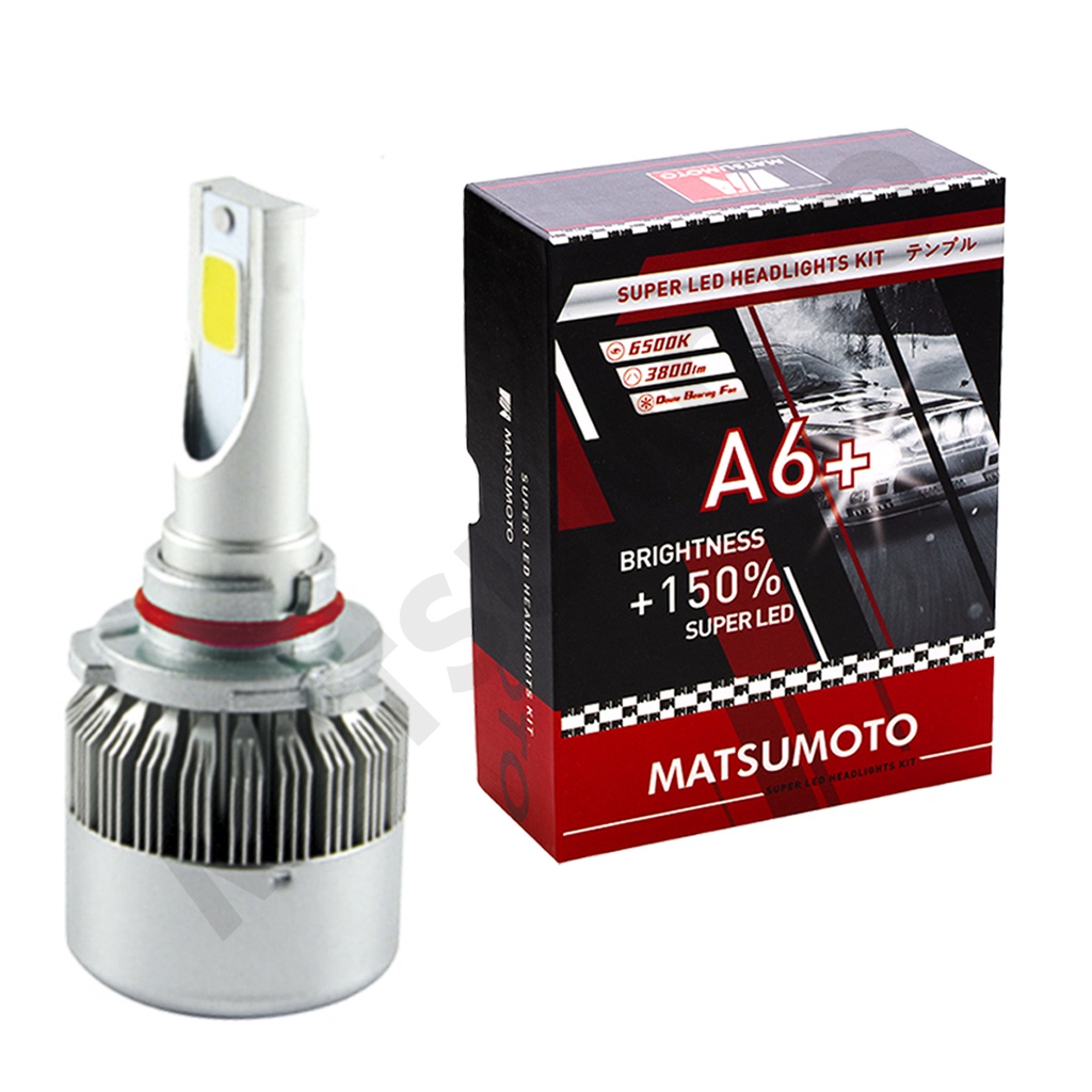 Set de Ampolletas LED A6+ 9005 3800lm (HB3)