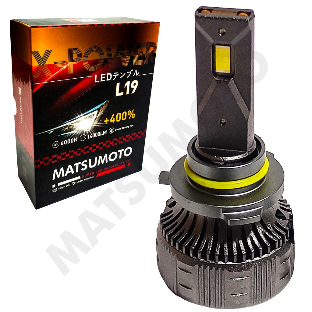 Set de Ampolletas LED L19 9006 14000lm (HB4)