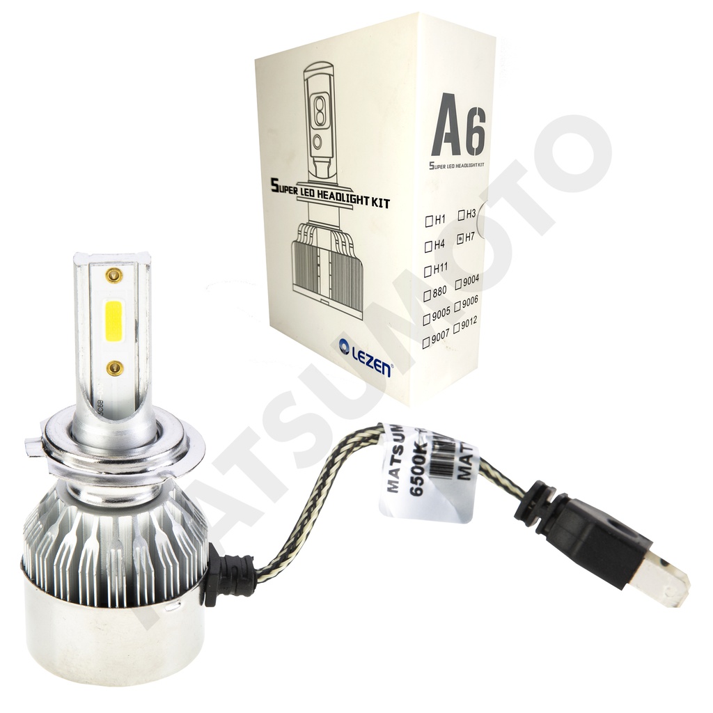 KIT Ampolletas Led H7 Led 6000K