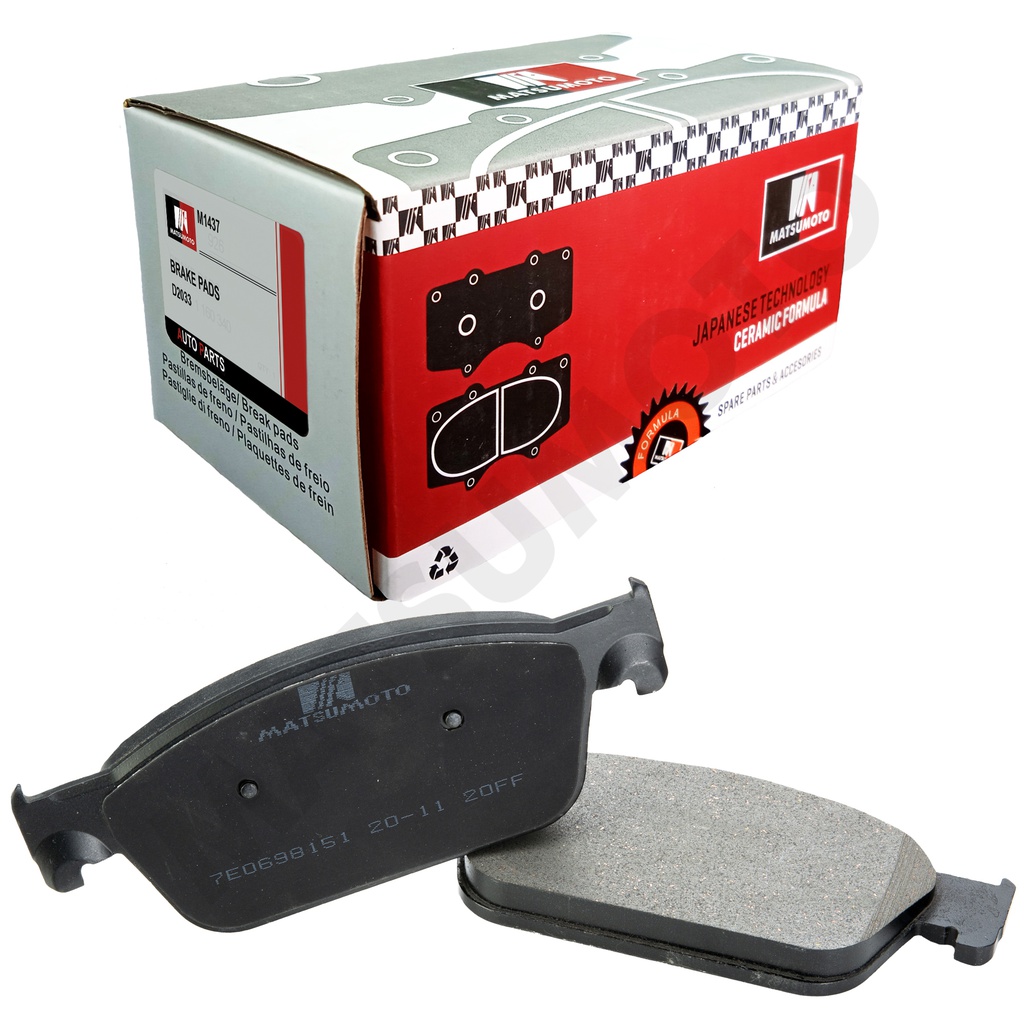 M1437 Pastillas de Freno Cerámica Delanteras Volkswagen Transporter (2013-2024)