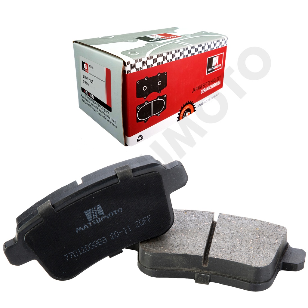 M1169 Pastillas de Freno Cerámica Traseras Mercedes Benz Citan / Renault Kangoo