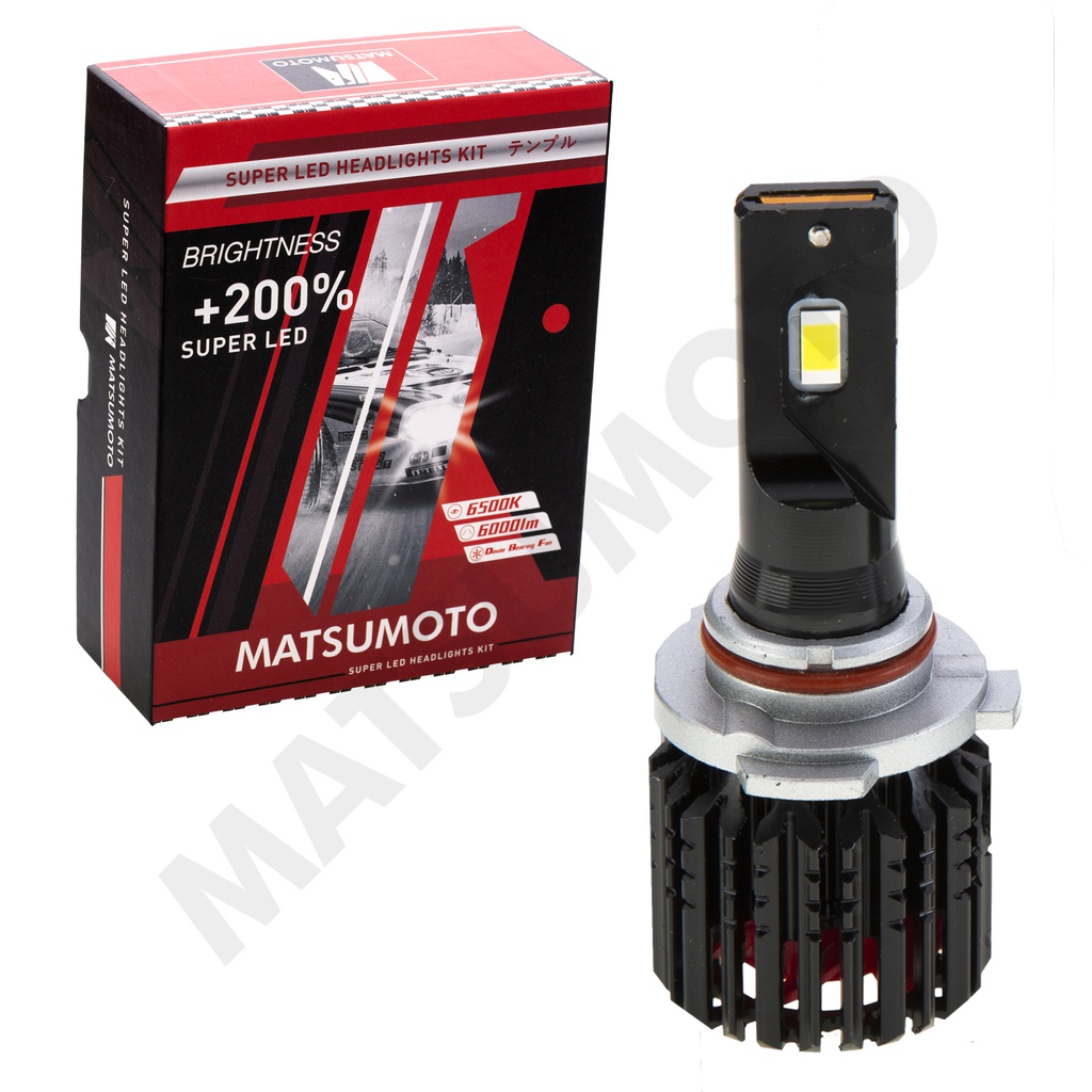 Set de Ampolletas LED L24 H10 6000lm