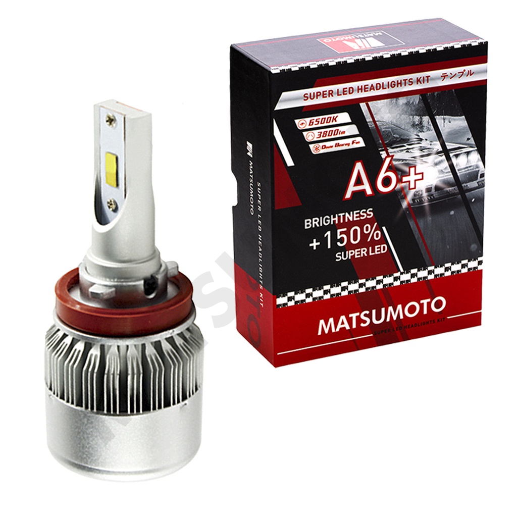 Set de Ampolletas LED A6+ H11 3800lm (H8/H9) 24v