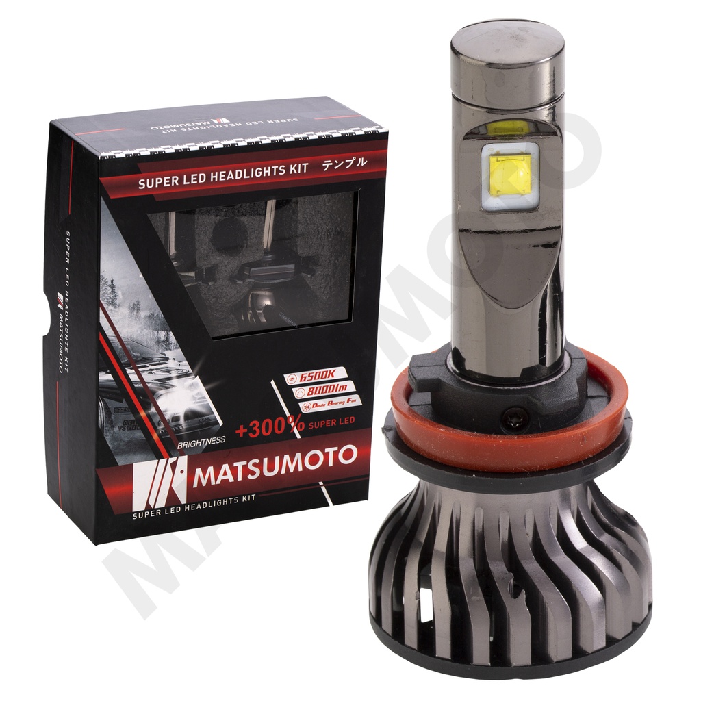 KIT Ampolletas Turbo Led  H11 / H8 / H9 16000Lm  L22