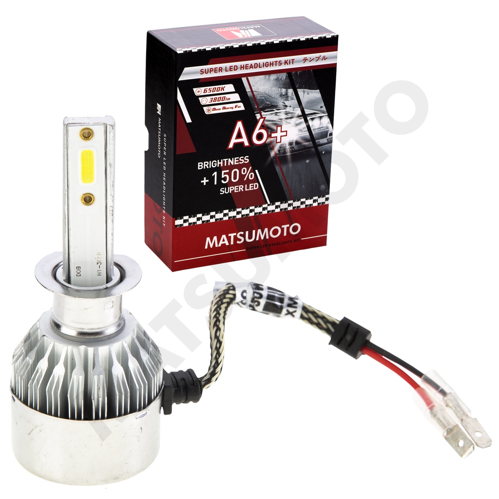 Set de Ampolletas LED A6+ H1 3800lm