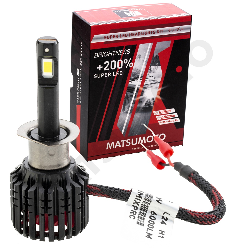 Set de Ampolletas LED L24 H1 6000lm