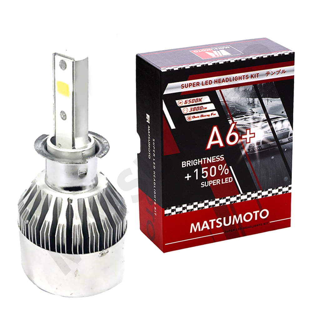 Set de Ampolletas LED A6+ H3 3800lm