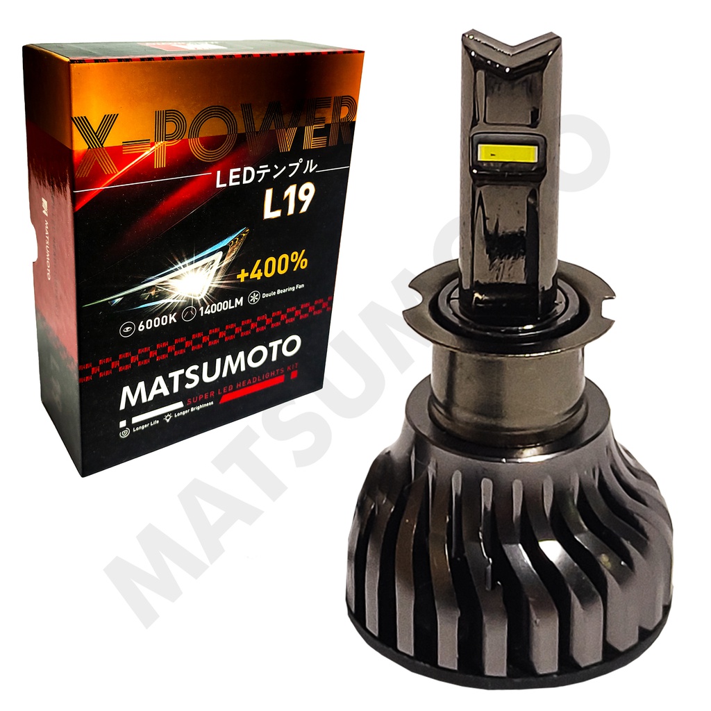 Set de Ampolletas LED L19 H3 14000lm