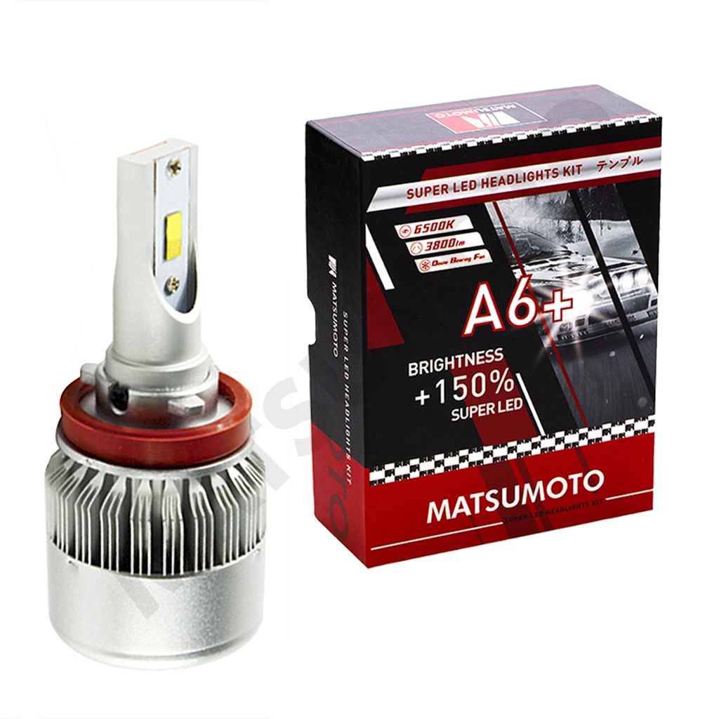 Set de Ampolletas LED A6+ H8 3800lm