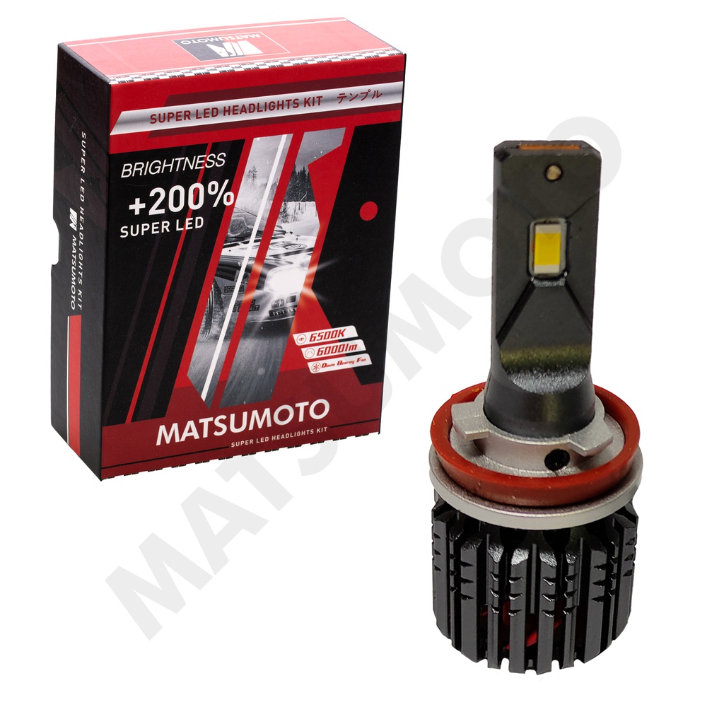 Set de Ampolletas LED L24 H8 6000lm