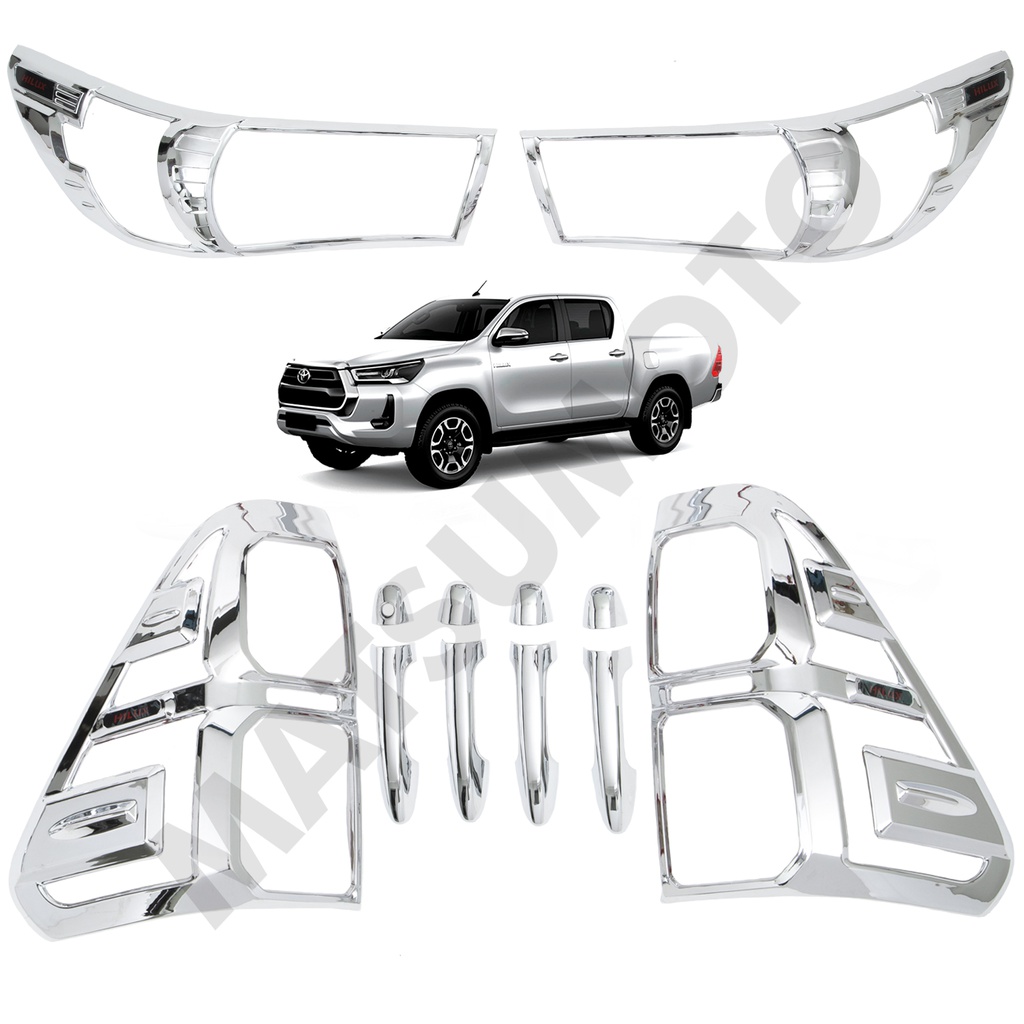 Kit Decorativo Exterior Cromo para Toyota Hilux Revo (2016-2020)