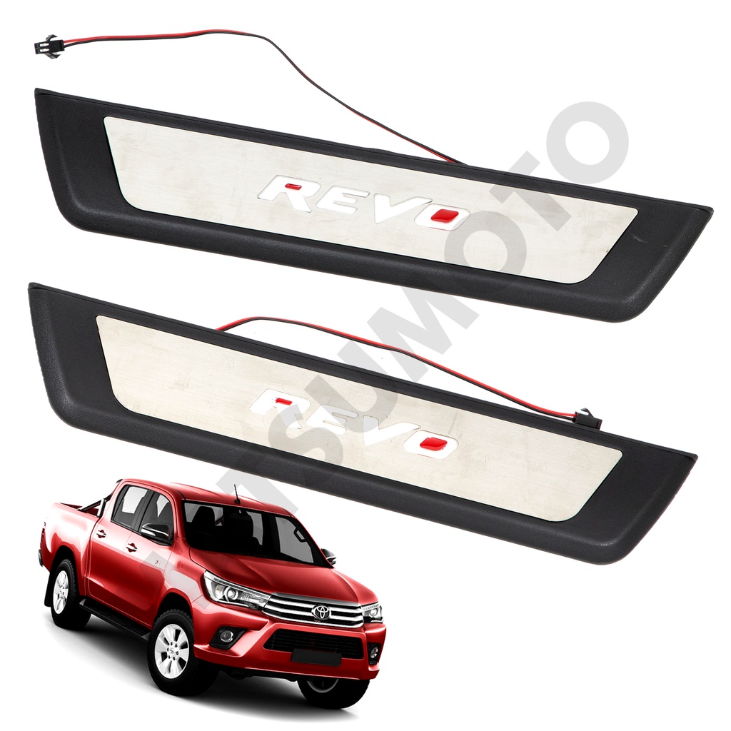 Juego Pegatinas Led para Umbral de Puerta Toyota Hilux Revo (2016 - 2020)