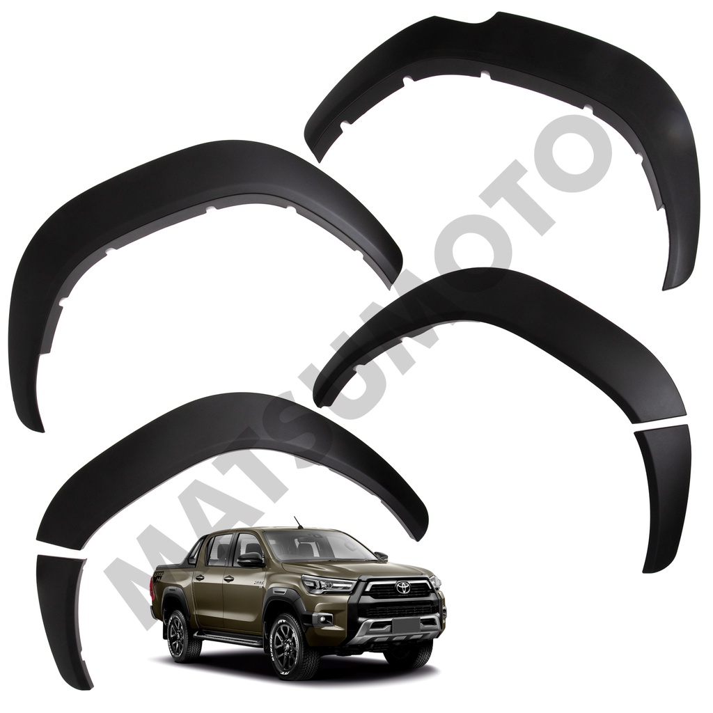 Kit Extensiones De Tapa Barro Tipo Original Toyota Hilux Revo (2016-2020)