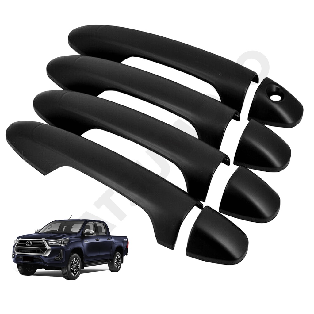 Set Cubre Manillas Toyota Hilux Revo (2016-2020) Black Edition