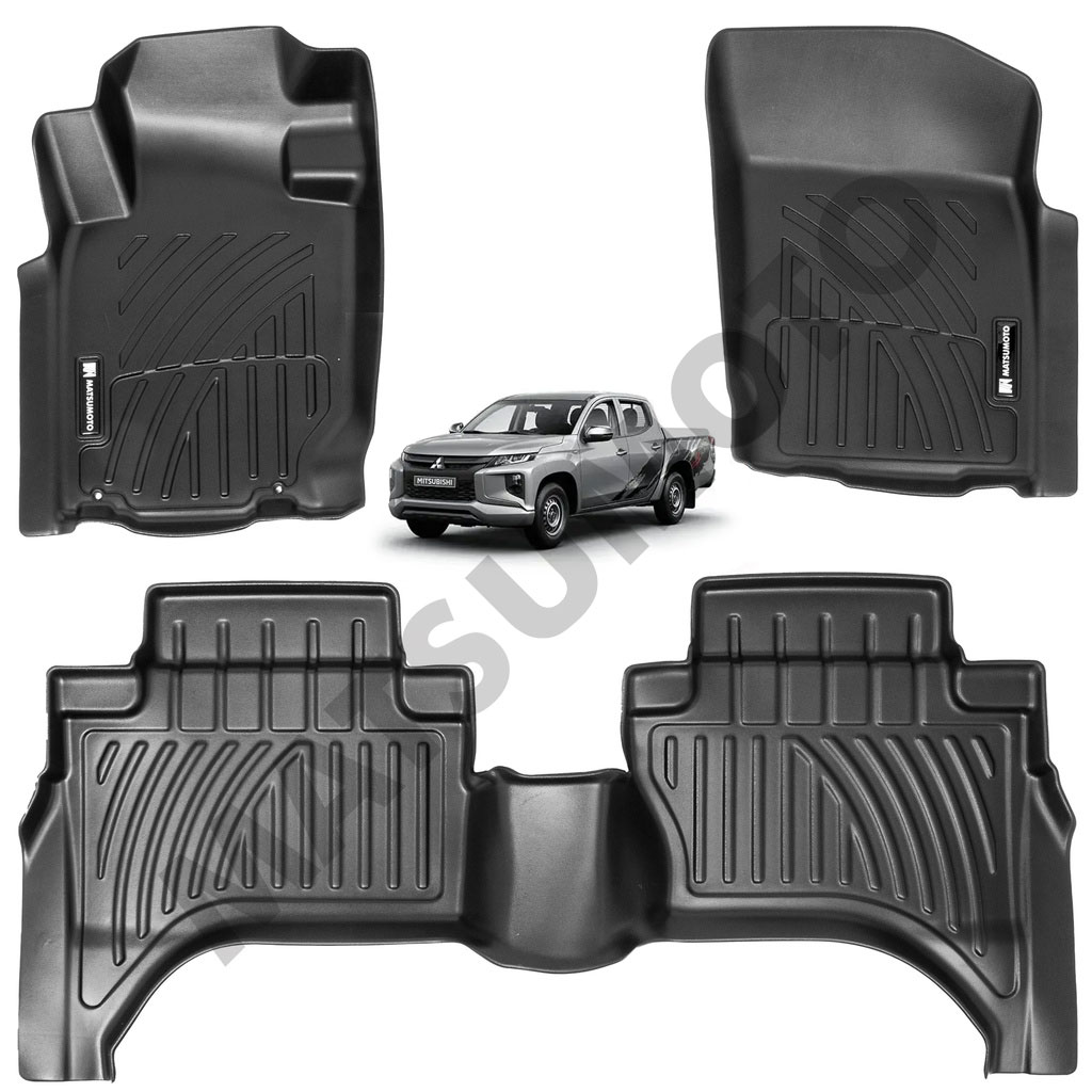 Set de Pisos Rígidos Tipo Bandeja Mitsubishi L200 (2016-2023) 3D
