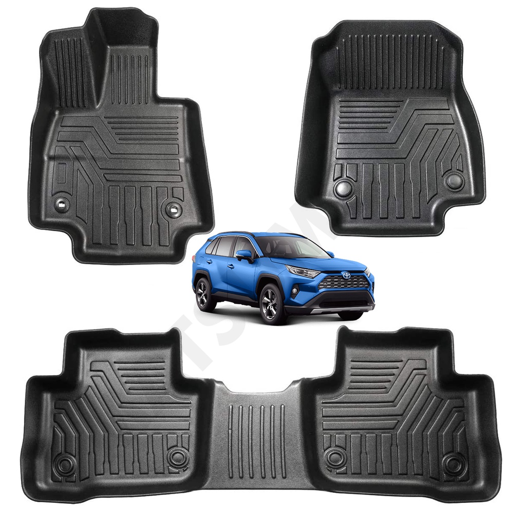 Set de Pisos Rígidos Tipo Bandeja Toyota RAV4 (2019-2021) Versión Automática