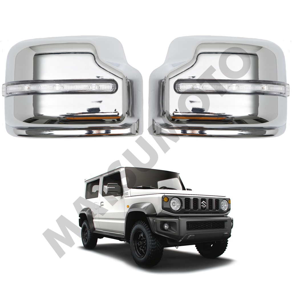 Cubre Retrovisor Suzuki Jimny (2019-2022) Cromo con luz LED de cruce