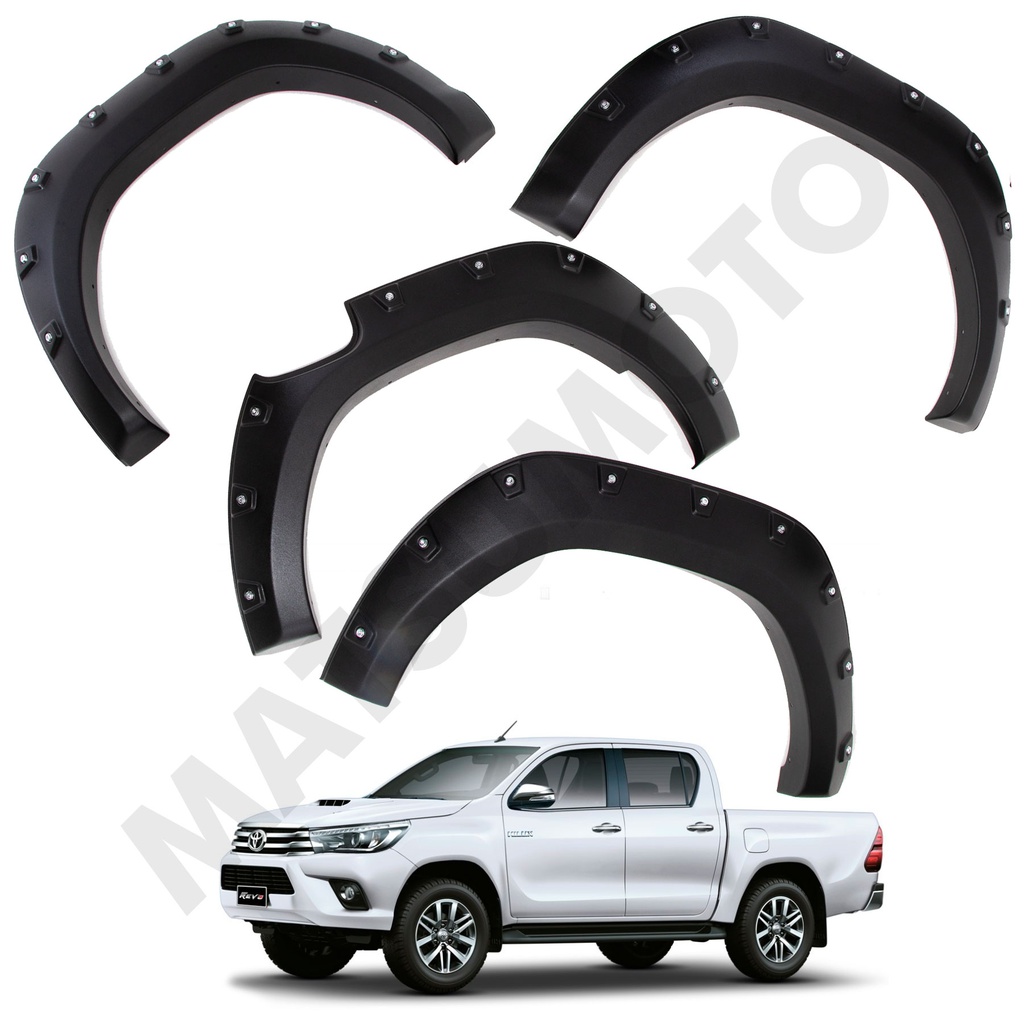 Kit Extensiones de Tapa Barro Versión Offroad Toyota Hilux Revo SR (2016-2020)