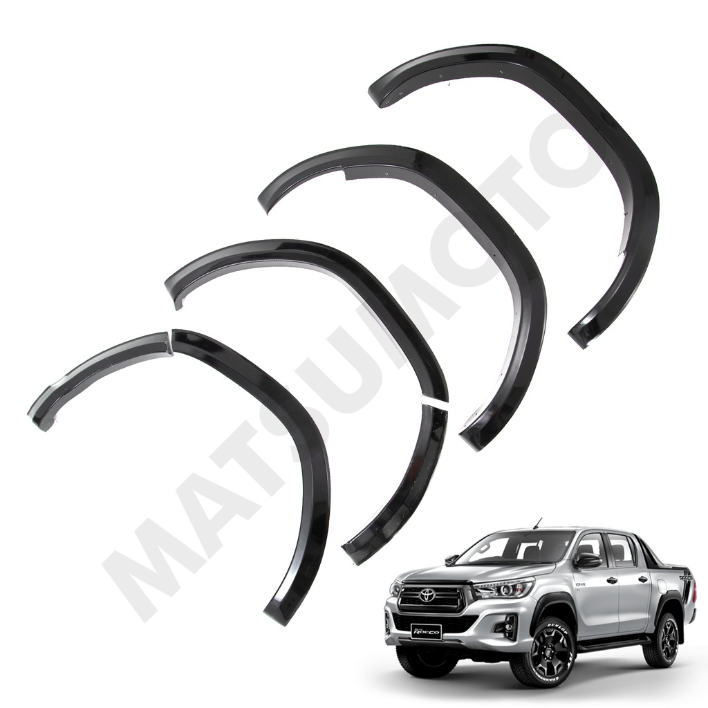 Kit Extensiones de Tapa Barro Slim Fender Toyota Hilux Rocco (2019-2021)