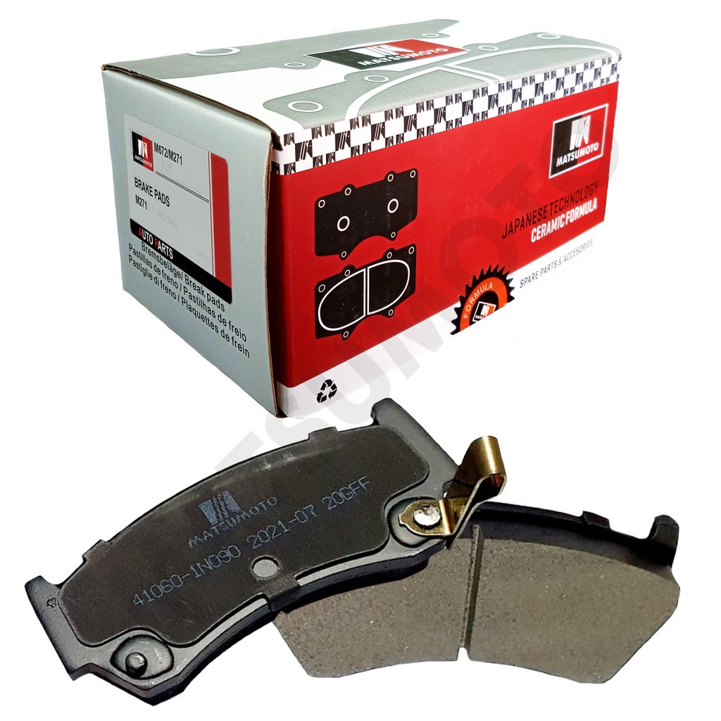M672/M271 Pastillas de Freno Cerámica Delanteras Suzuki Baleno (1995-2004) / Nissan Sentra (1995-2002)