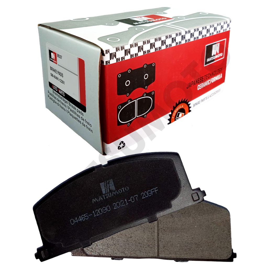 M357 Pastillas de Freno Cerámica Delanteras Toyota Tercel / Corolla (1983-1999)