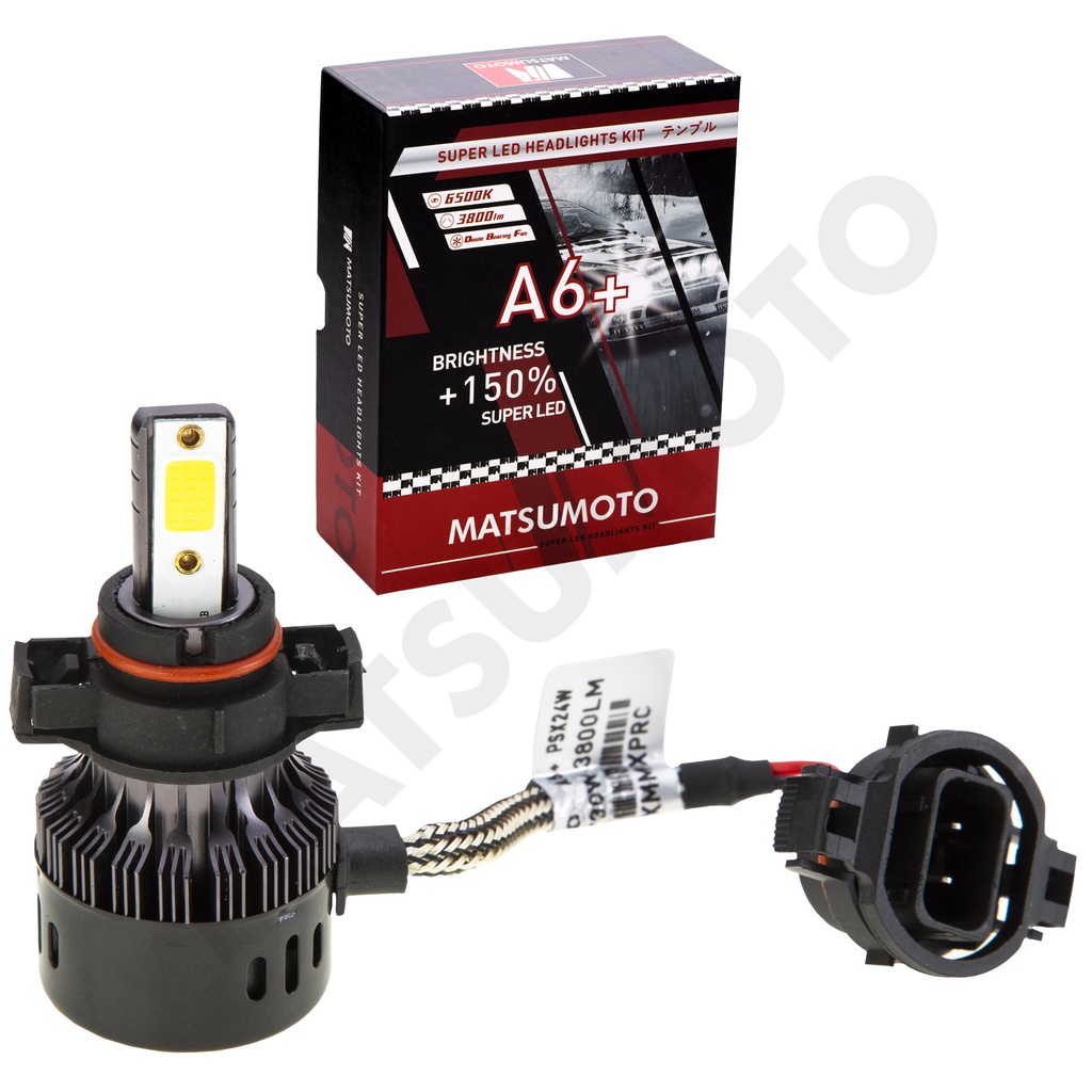 Set de Ampolletas LED A6+ PSX24W 3800lm