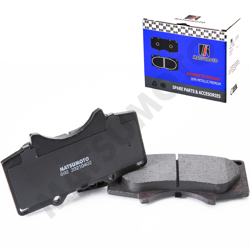 M690 Pastilla de Freno Semi-metálica Delanteras Toyota Hilux / 4Runner / Mitsubishi Montero