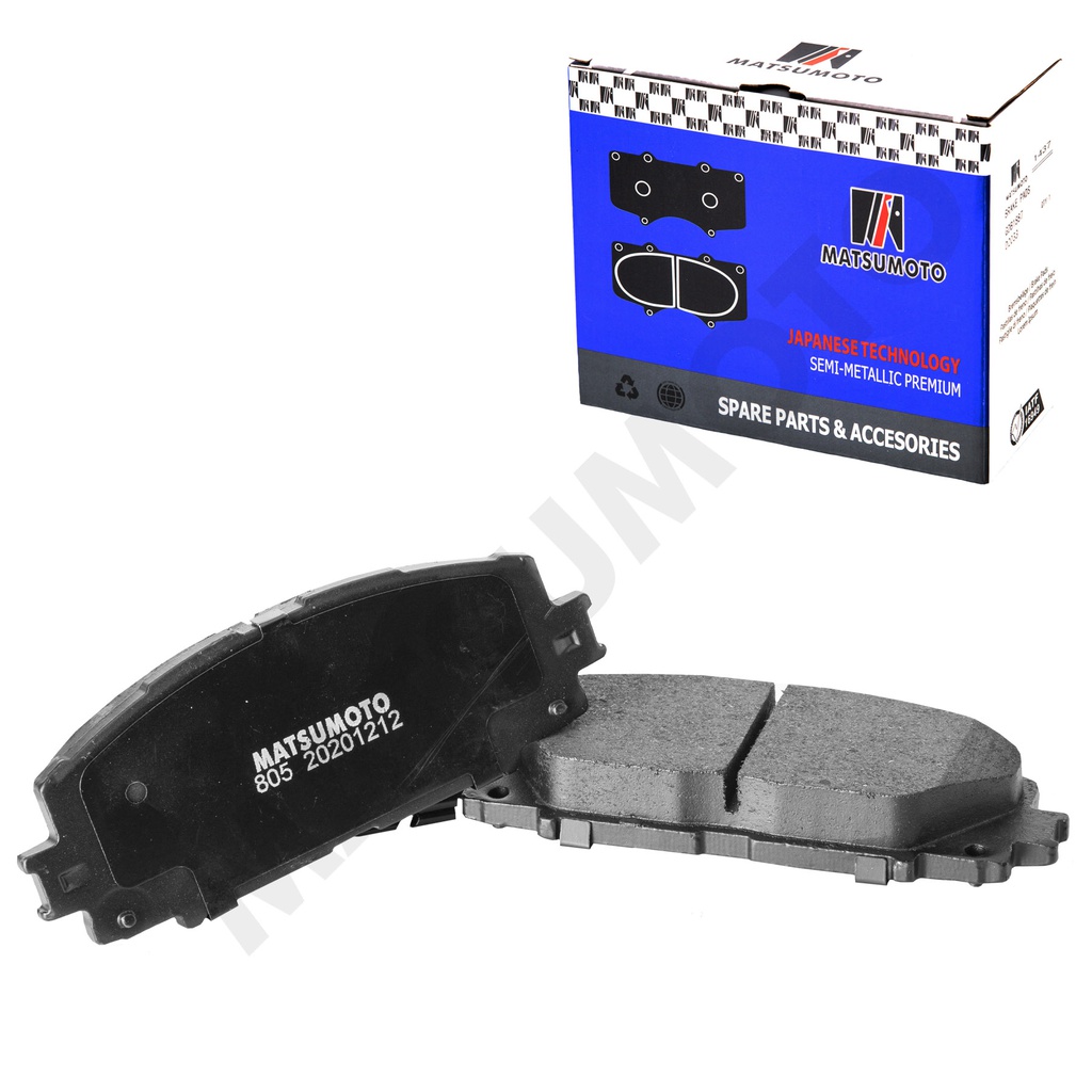 M805 Pastillas de Freno Semi-metálica Delanteras Toyota / Lexus / Brilliance / Great Wall