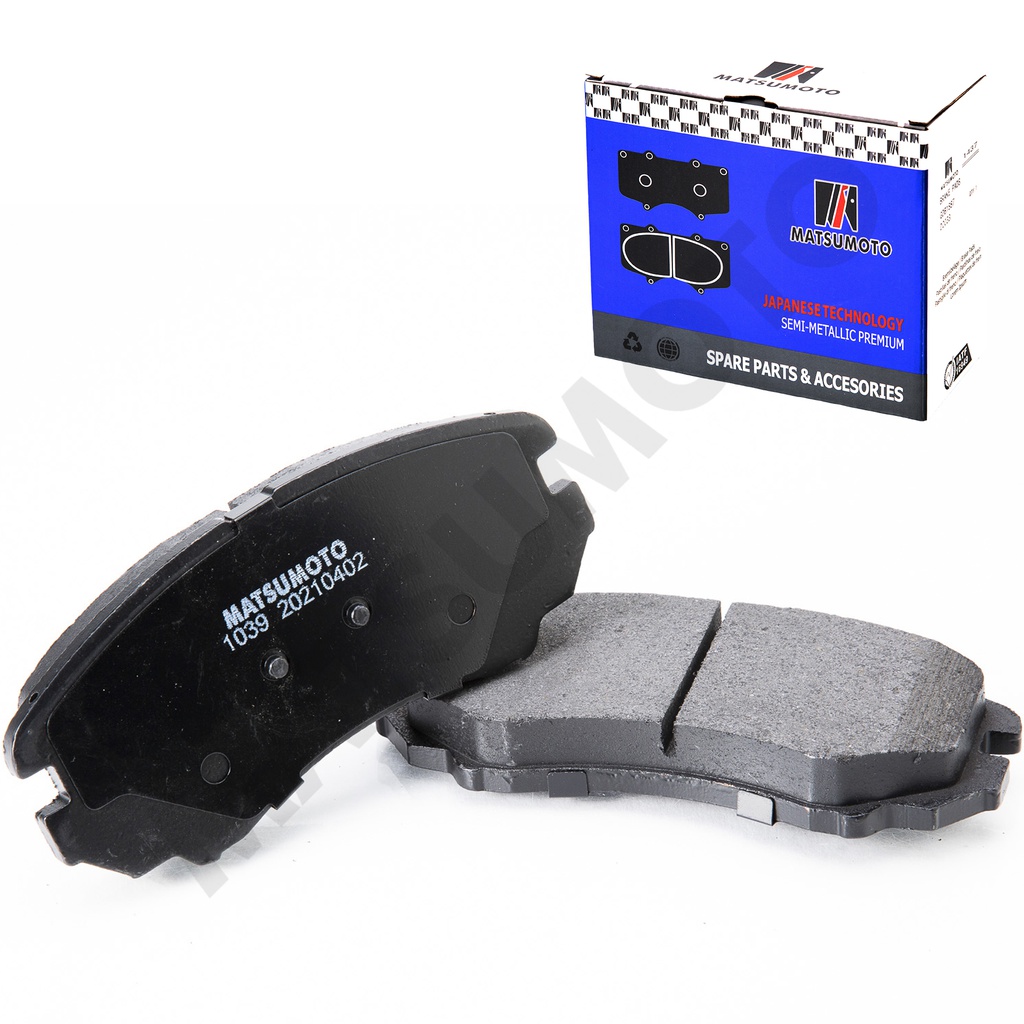 M1039/M1055/M757 Pastillas de Freno Semi-metálica Delanteras Hyundai / Kia / Chery / Changan / Dongfeng