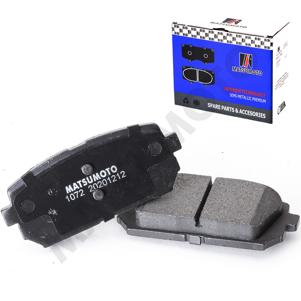 M1072 Pastillas de Freno Semi-metálica Traseras Kia Carens (2002-2013)