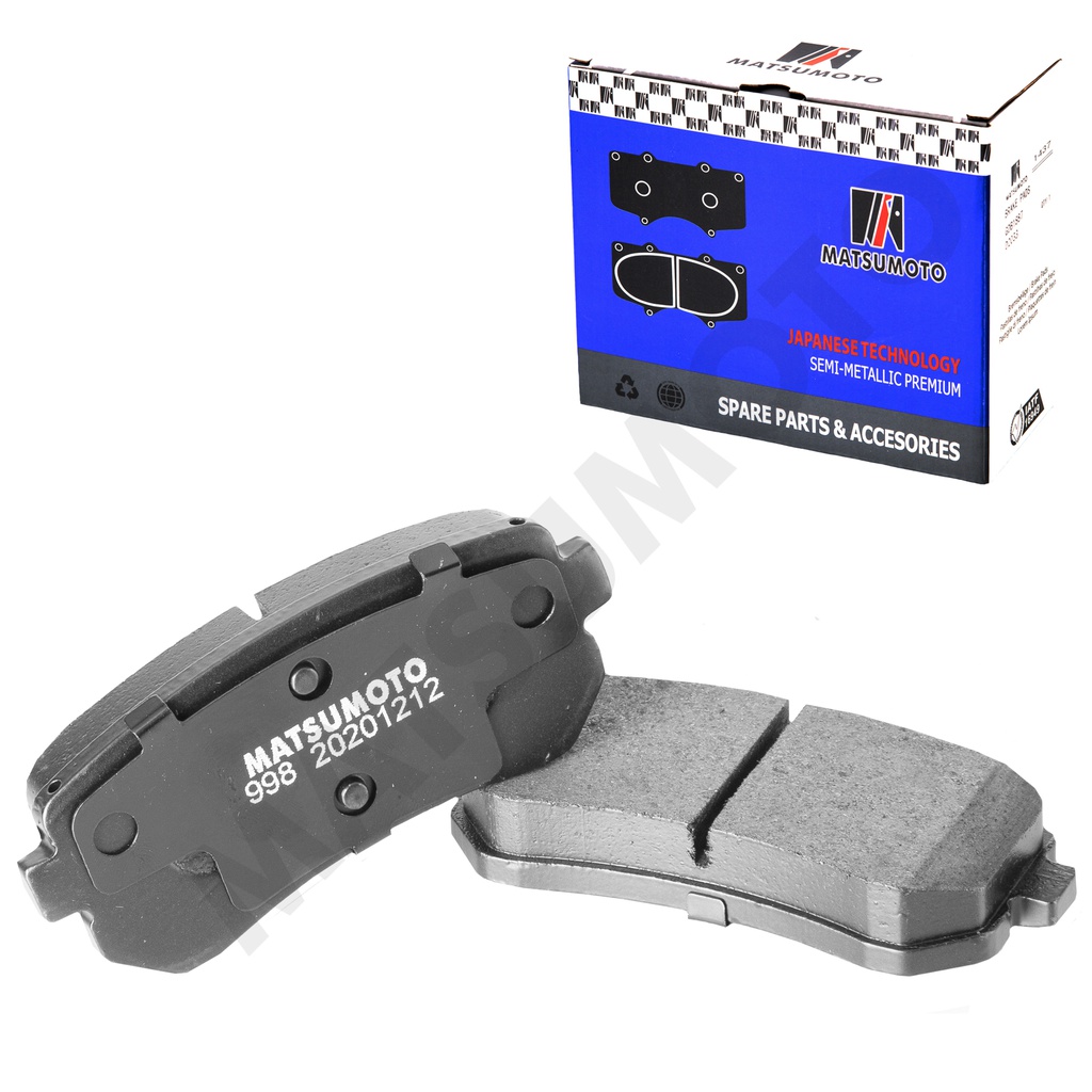 M998/M1118 Pastillas de Freno Semi-metálica Traseras Hyundai / Kia / Changan