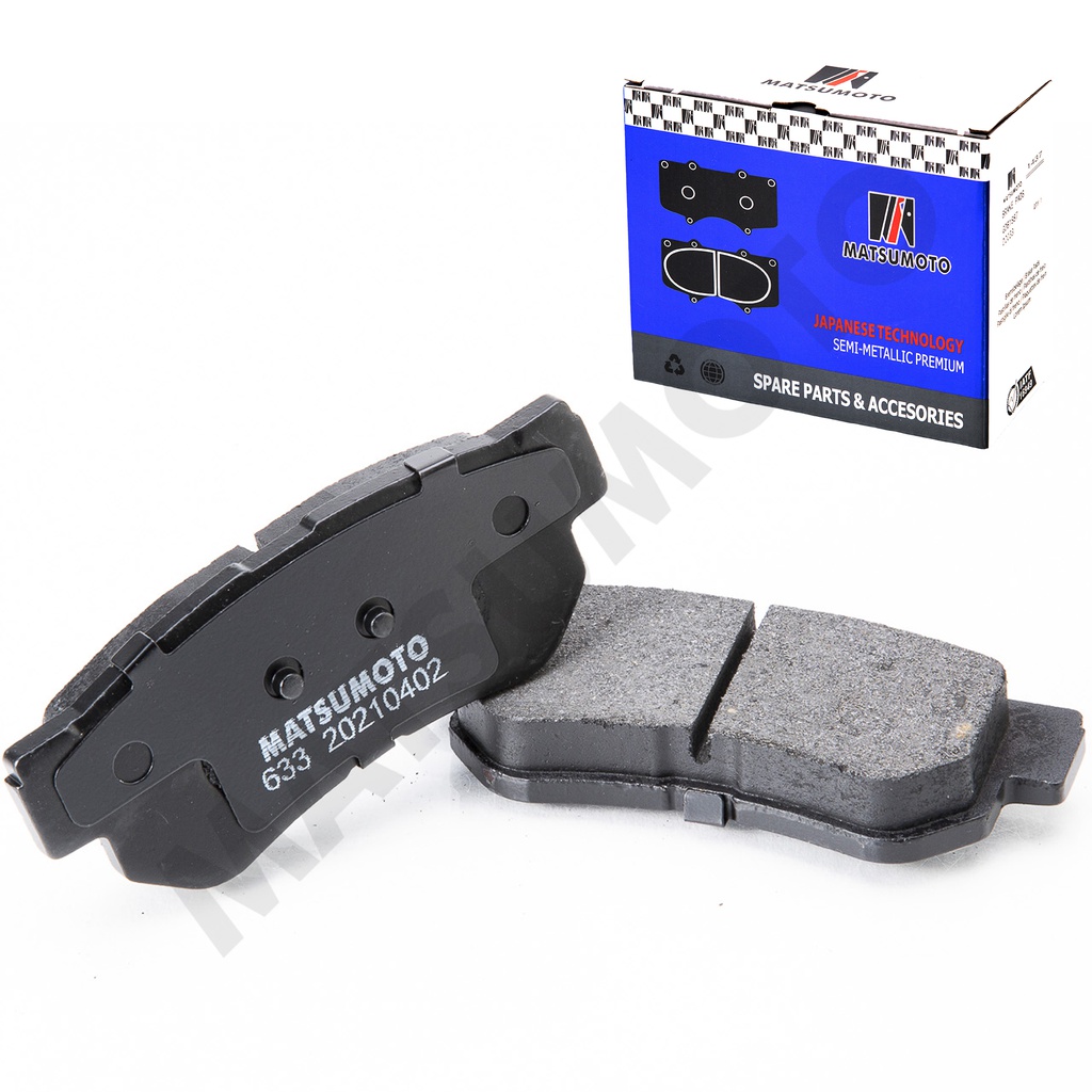 M633/M477 Pastillas de Freno Semi-metálica Traseras Hyundai / Kia / SsangYong / Dongfeng / GAC