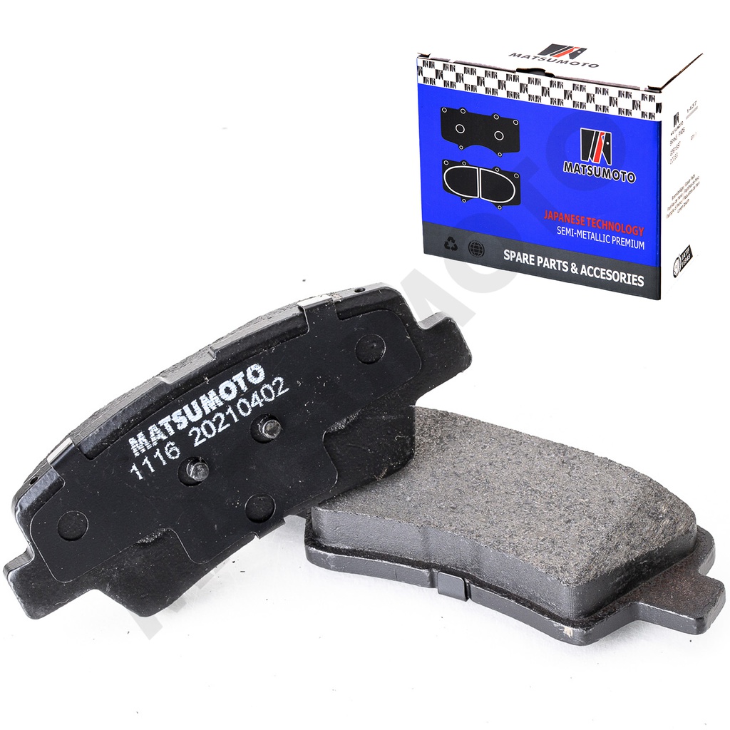 M1116/M1117/M1125/M1172/M1173 Pastillas de Freno Semi-metálica Traseras Hyundai / Kia / SsangYong / Changan