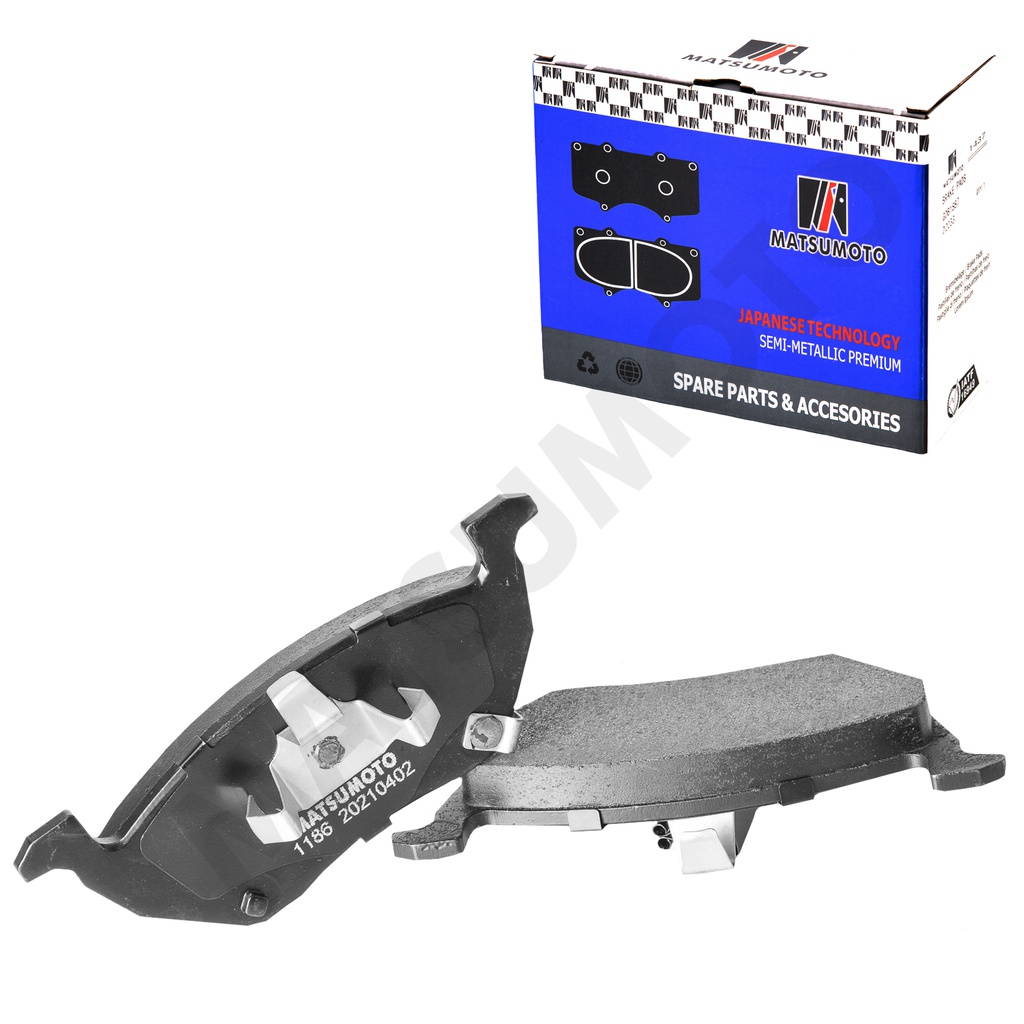 M1186 Pastillas de Freno Semi-metálica Delanteras Volkswagen Gol / Voyage / Saveiro (2012-2024) / MG GT (2017-2024)