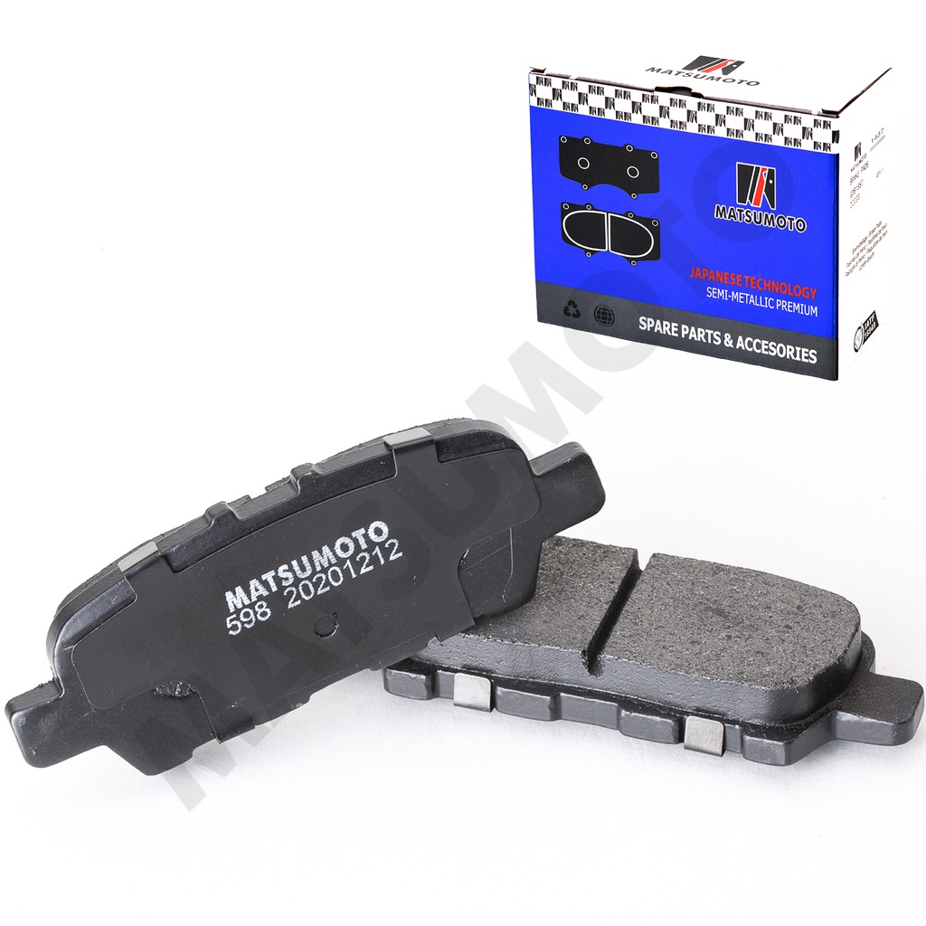 M598/M1032 Pastillas de Freno Semi-metálica Traseras Nissan / Renault / Suzuki / Samsung