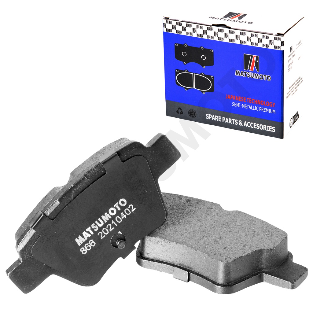 M866 Pastillas de Freno Semi-metálica Traseras Citroen / Dongfeng / Geely / Peugeot