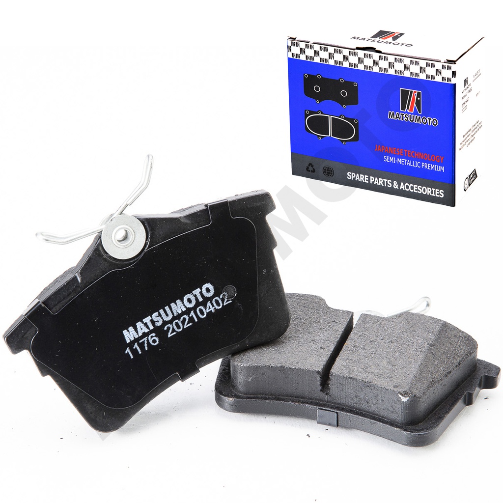 M1176 - Pastillas de Freno Semi-metálica Traseras para Citroen Peugeot