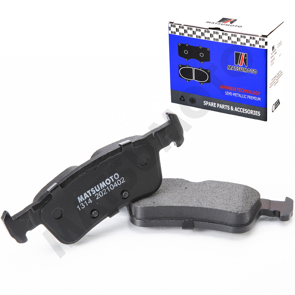 M1314 Pastillas de Freno Semi-metálica Traseras Peugeot 308 (2009-2024)