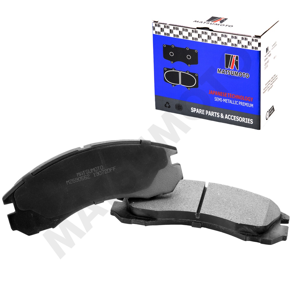 M256 Pastillas de Freno Semi-metálica Delanteras Mitsubishi